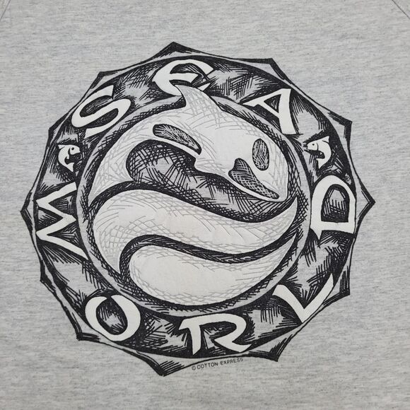 Vintage 90s Sea-World Tank-Top Large 22x29 USA - Picture 11 of 12